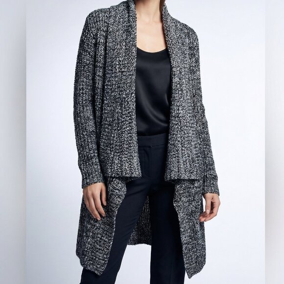 REVOLVE x MINKPINK Monochrome Knit Sweater oversized cozy black white gray L - Picture 7 of 7